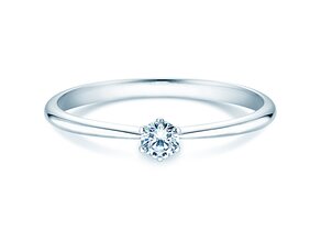Anello di Fidanzamento Spirit in argento 925/- con diamante 0,15ct G/VS