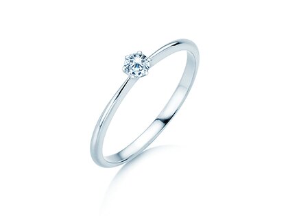 Anello di Fidanzamento Spirit in argento 925/- con diamante 0,15ct G/VS