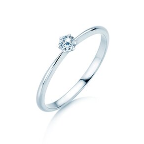 Anello di Fidanzamento Spirit in argento 925/- con diamante 0,15ct G/VS