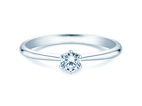 Anello di Fidanzamento Spirit in 18K oro bianco con diamante 0,25ct H/SI