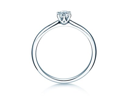 Anello di Fidanzamento Spirit in 18K oro bianco con diamante 0,25ct H/SI