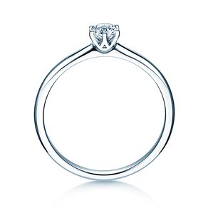Anello di Fidanzamento Spirit in 18K oro bianco con diamante 0,25ct H/SI