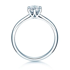 Anello di Fidanzamento Spirit in 9K oro bianco con diamante 1,00ct G/SI
