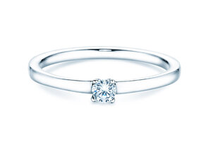 Anello di Fidanzamento Modern Petite in oro bianco