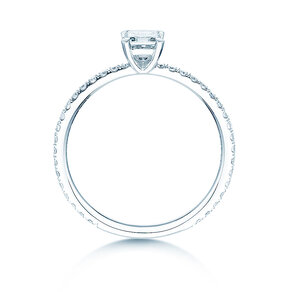 Anello di Fidanzamento Elaine in 14K oro bianco con diamanti 0,86ct G/VS