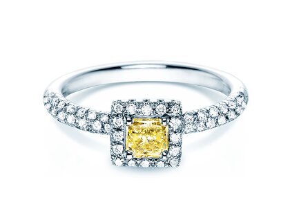 Anello di Fidanzamento Sophie in 18K oro bianco con diamanti 1,02ct