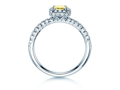 Anello di Fidanzamento Sophie in 18K oro bianco con diamanti 1,02ct