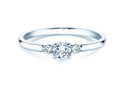 Anello di Fidanzamento Vivid Petite Diamond in platino 950/- con diamanti 0,30ct G/SI