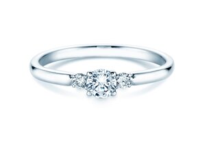 Anello di Fidanzamento Vivid Petite Diamond in platino 950/- con diamanti 0,30ct G/SI