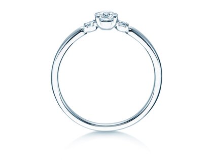 Anello di Fidanzamento Vivid Petite Diamond in platino 950/- con diamanti 0,30ct G/SI