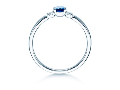 Anello di Fidanzamento Vivid Petite in oro bianco