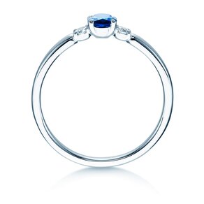 Anello di Fidanzamento Vivid Petite in oro bianco