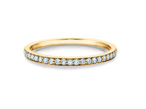 Anello di Fidanzamento Alliance-/Eternityring in 14K oro giallo con diamanti 0,21ct G/SI