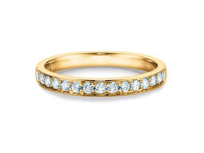 Anello di Fidanzamento Alliance-/Eternityring in 14K oro giallo con diamanti 0,30ct G/SI