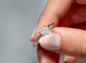 Anello di Fidanzamento Heaven 6 in 9K oro bianco con diamante 0,75ct G/SI