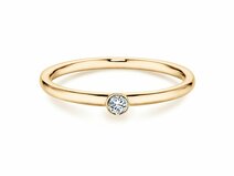 Anello di Fidanzamento Eternal in 18K oro giallo con diamante 0,05ct G/SI