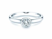 Anello di Fidanzamento Eternal in 14K oro bianco con diamante 0,40ct G/SI