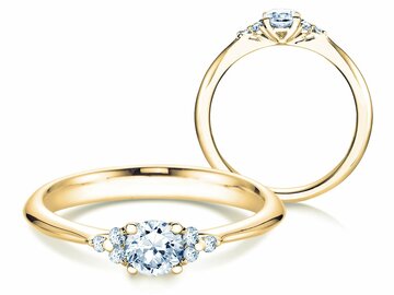 Anello di Fidanzamento Glory in oro giallo