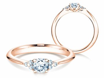 Anello di Fidanzamento Glory in oro rosa
