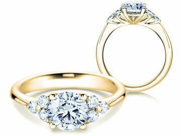 Anello di Fidanzamento Glory in oro giallo