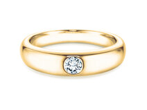 Anello di Fidanzamento Promise in 14K oro giallo con diamante 0,25ct