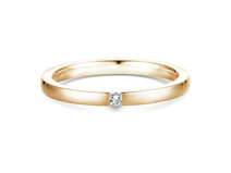 Anello di Fidanzamento Infinity in 14K oro giallo con diamante 0,05ct G/SI