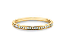 Anello di Fidanzamento Alliance-/Eternityring in 14K oro giallo con diamanti 0,125ct