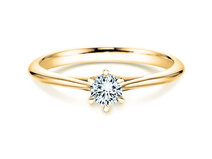 Anello di Fidanzamento Heaven 6 in 14K oro giallo con diamante 0,30ct G/SI