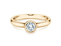 Anello di Fidanzamento Eternal in 14K oro giallo con diamante 0,40ct G/SI