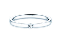 Anello di Fidanzamento Destiny in argento 925/- con diamante 0,03ct G/SI