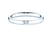 Anello di Fidanzamento Destiny in argento 925/- con diamante 0,05ct G/SI