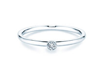 Anello di Fidanzamento Eternal in argento 925/- con diamante 0,05ct G/SI