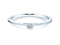 Anello di Fidanzamento Heaven 4 in argento 925/- con diamante 0,05ct G/SI