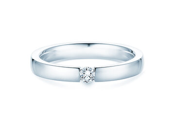 Anello di Fidanzamento Infinity in argento 925/- con diamante 0,10ct