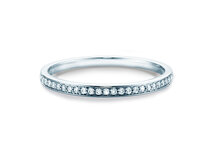 Anello di Fidanzamento Alliance-/Eternityring in 14K oro bianco con diamanti 0,125ct G/SI