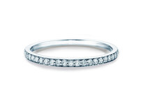 Anello di Fidanzamento Alliance-/Eternityring in platino 950/- con diamanti 0,21ct G/SI