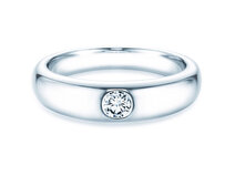 Anello di Fidanzamento Promise in platino 950/- con diamante 0,25ct G/SI