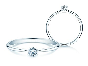 Anello di Fidanzamento Spirit in argento 925/- con diamante 0,15ct