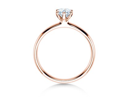 Anello di Fidanzamento Classic 6 in oro rosa
