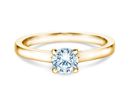 Anello di Fidanzamento Romance in 18K oro giallo con diamante 0,60ct G/SI