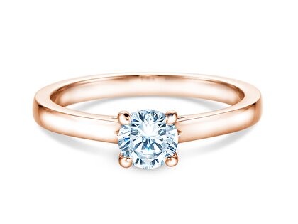 Anello di Fidanzamento Romance in 18K oro rosa con diamante 0,60ct G/SI