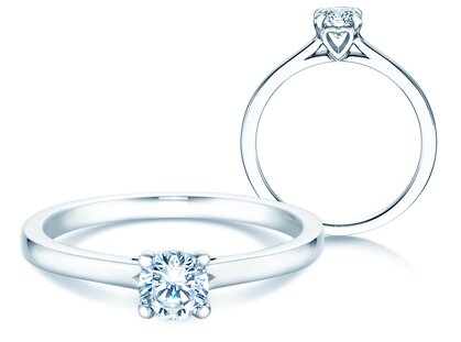 Anello di Fidanzamento Romance in platino