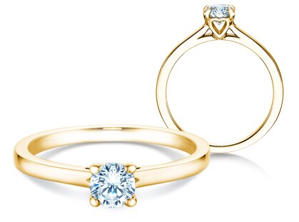 Anello di Fidanzamento Romance in 9K oro giallo