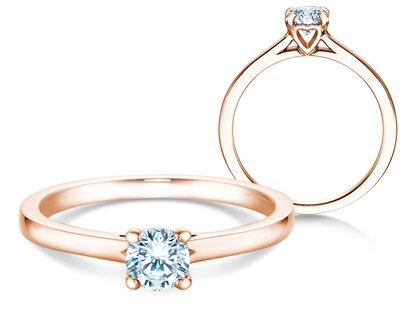 Anello di Fidanzamento Romance in 9K oro rosa