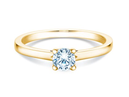 Anello di Fidanzamento Romance in 14K oro giallo con diamante 0,40ct H/SI