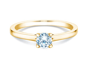 Anello di Fidanzamento Romance in 14K oro giallo con diamante 0,40ct H/SI