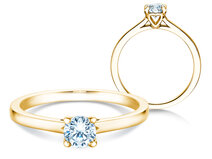 Anello di Fidanzamento Romance in 14K oro giallo con diamante 0,40ct G/SI