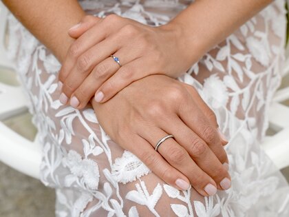 Anello di Fidanzamento Vivid Petite in oro bianco