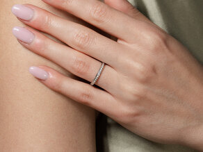 Anello di Fidanzamento Alliance-/Eternityring in 14K oro giallo con diamanti 0,21ct G/SI