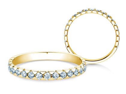Anello di Fidanzamento Balance in 9K oro giallo con diamanti 0,50ct G/SI